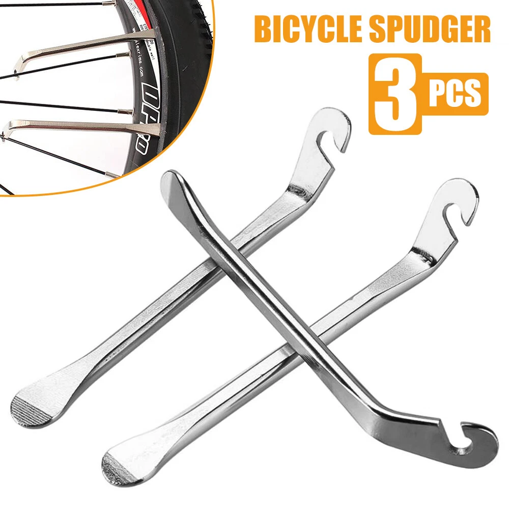 Kit De Palancas Para Reparar Neumáticos De Bicicleta - Juego De 3, 6 O 9 Piezas De Acero Plateado