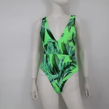 NWT Tinibikini women 1 piece swimsuit  Neon Green Size XS 