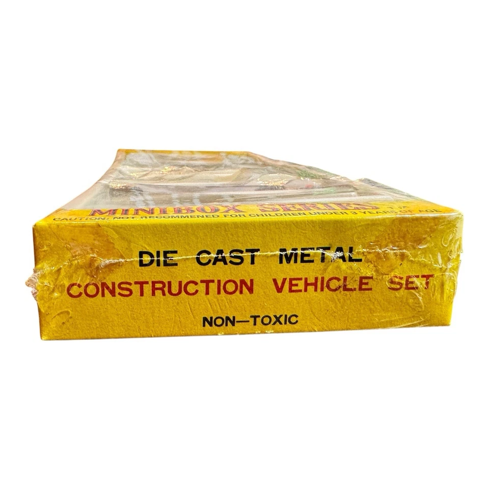 1960s Minibox Diecast Construction Vehicle Set Montgomery Ward NOS - Image 3 of 4