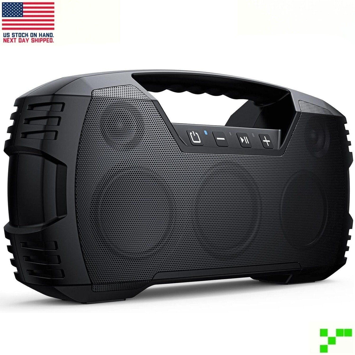 IPX7 Waterproof Bluetooth 5.0 Speaker 40W 32H Playtime Stereo Subwoofer Loud