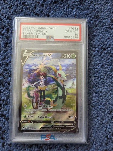 Pokémon Serperior V TG13/TG30 Swsh12 Silver Tempest PSA 10 Holo Ultra Rare 2022