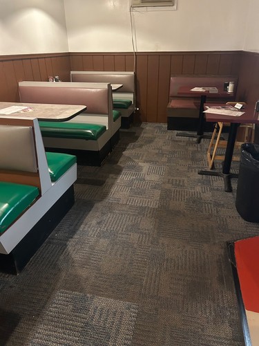 restaurant booth seating used