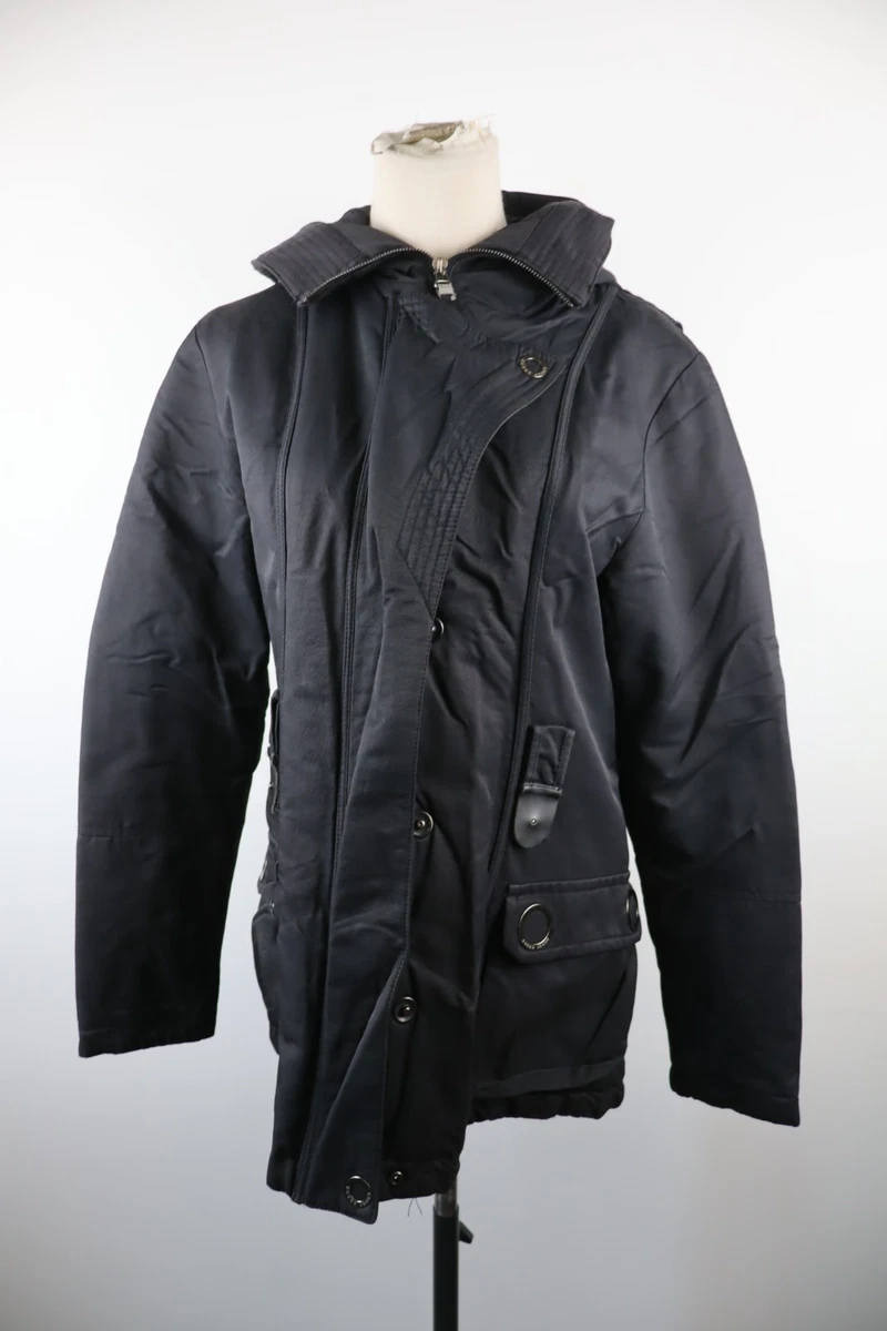 Veste Mi-saison Guess Femme Taille 36 Noir – Style Décontracté, Col Mandarin