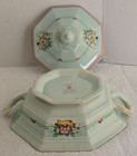 VINTAGE CALYX WARE ADAMS CAROLYN HAND PAINTED 3 CUP COVERED VEGETABLE BOWL W/LID — photo 7