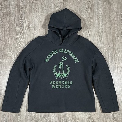 RAF SIMONS AW11 Master Craftsman Pullover Hoodie BLACK, 48 (Medium)