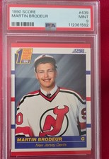 1990-91 Score - First Round Draft Choice Martin Brodeur #439 (RC)