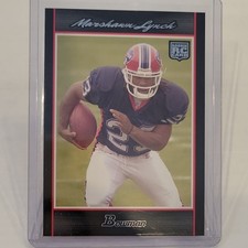 Bowman 2007 Marshawn Lynch Rookie Card #127 Buffalo Bills NFL Football. rookie card picture