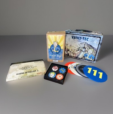Fallout Game Collector's Edition Set Lunchbox Coaster Bobble Head New Sealed Pin