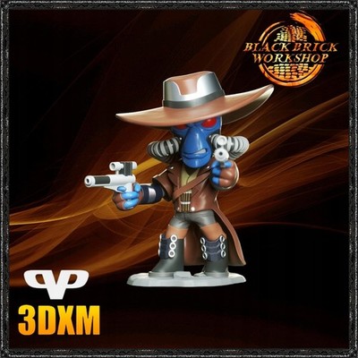 Cad Bane 3D Print Figurine UNPAINTED from 3DXM Chibi /chi bi/SD Style
