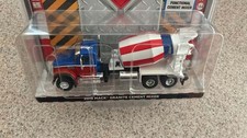 Greenlight 2019 Mack Granite Cement Mixer Truck 1:64 Diecast, Red/White/Blue