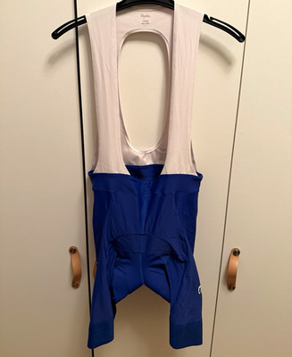 Rapha Men's Core Bib Shorts Herren Trägerhose gepolstert Blau/Weiß Gr. L