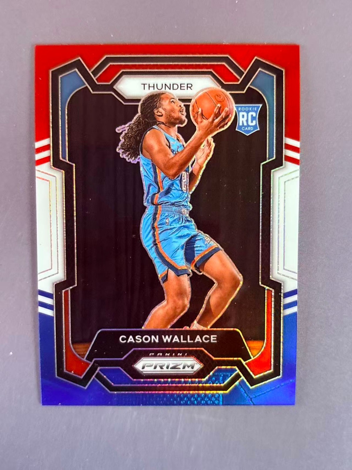 Cason Wallace 2023-24 Panini Prizm Red White Blue Prizm RC #139