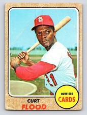 1968 Topps #180 Curt Flood