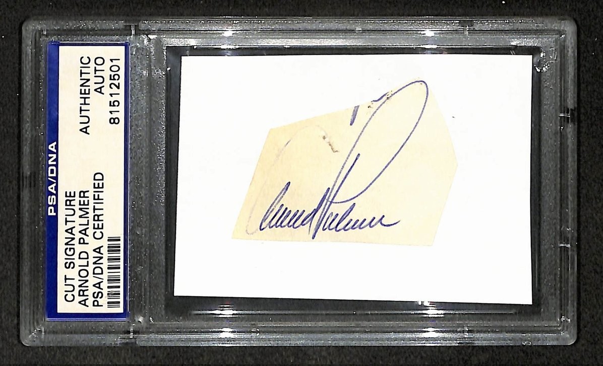 Arnold Palmer Signed/Autographed Cut Signature Golf HOF PSA/DNA 210753