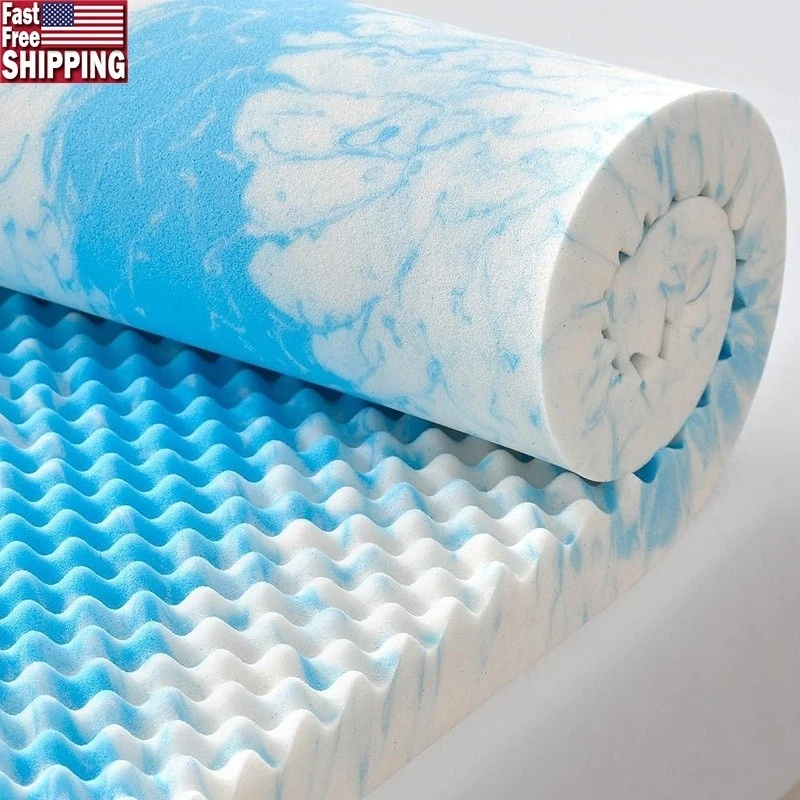 2 Inch Egg Crate Memory Foam Mattress Topper Twin Size Soft Mattress Pad