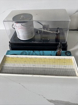 Taylor Weather-Hawk Stormoscope Recording Barometer #6450 5 Aneroid Cells Untest