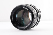 Nikon Ai NIKKOR 85mm F2 Black Lens MF F mount Portrait Indoor Compact