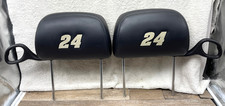 Set 02-05 Monte Carlo Jeff Gordon 24 Edition Leather Front Seat Head Rest Black