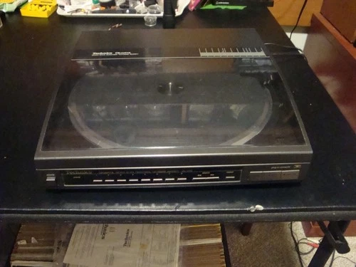 TECHNICS TURNTABLE SL J33 CLEANED & NEW TONE ARM BELT FITTED FANTASTIC COVER