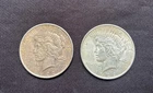 Lot Of 2 Silver Peace Dollars