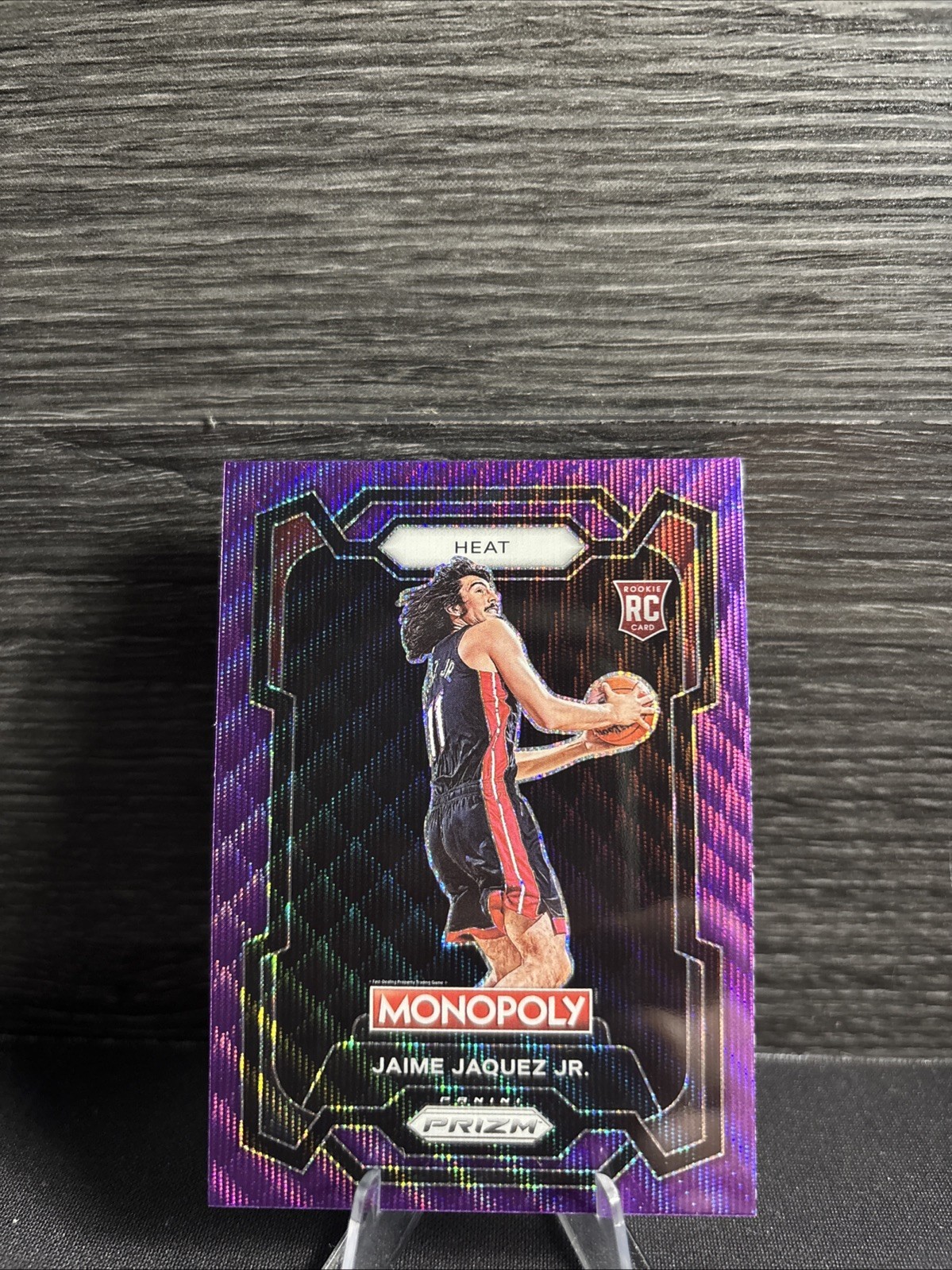 2023-24 Panini Prizm Monopoly Purple Wave Prizm Jaime Jaquez Jr #48 Rookie RC