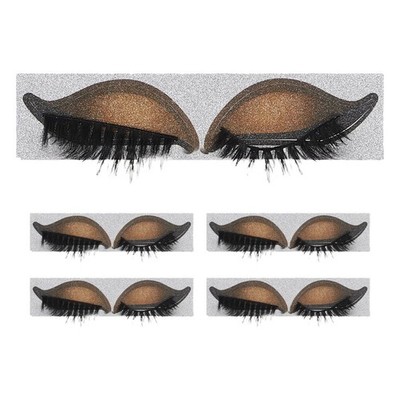 5 Pairs Lazy Eyeshadow Lash Patch Eyelash and Stickers Cat Eyeliner