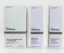 The Ordinary Facial Treatment Set Vitamin C, Hyaluronic Acid  Niacinimide New