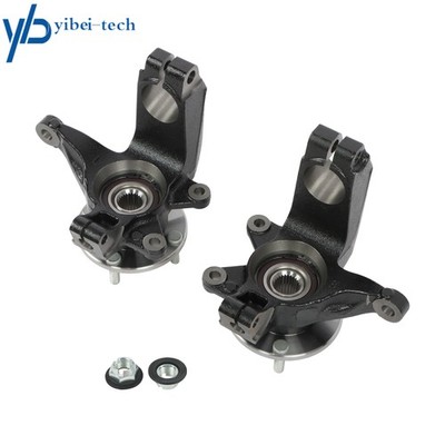2PCS Front LH & RH Steering Knuckle & Wheel Hub Bearing Assembly For Ford Focus