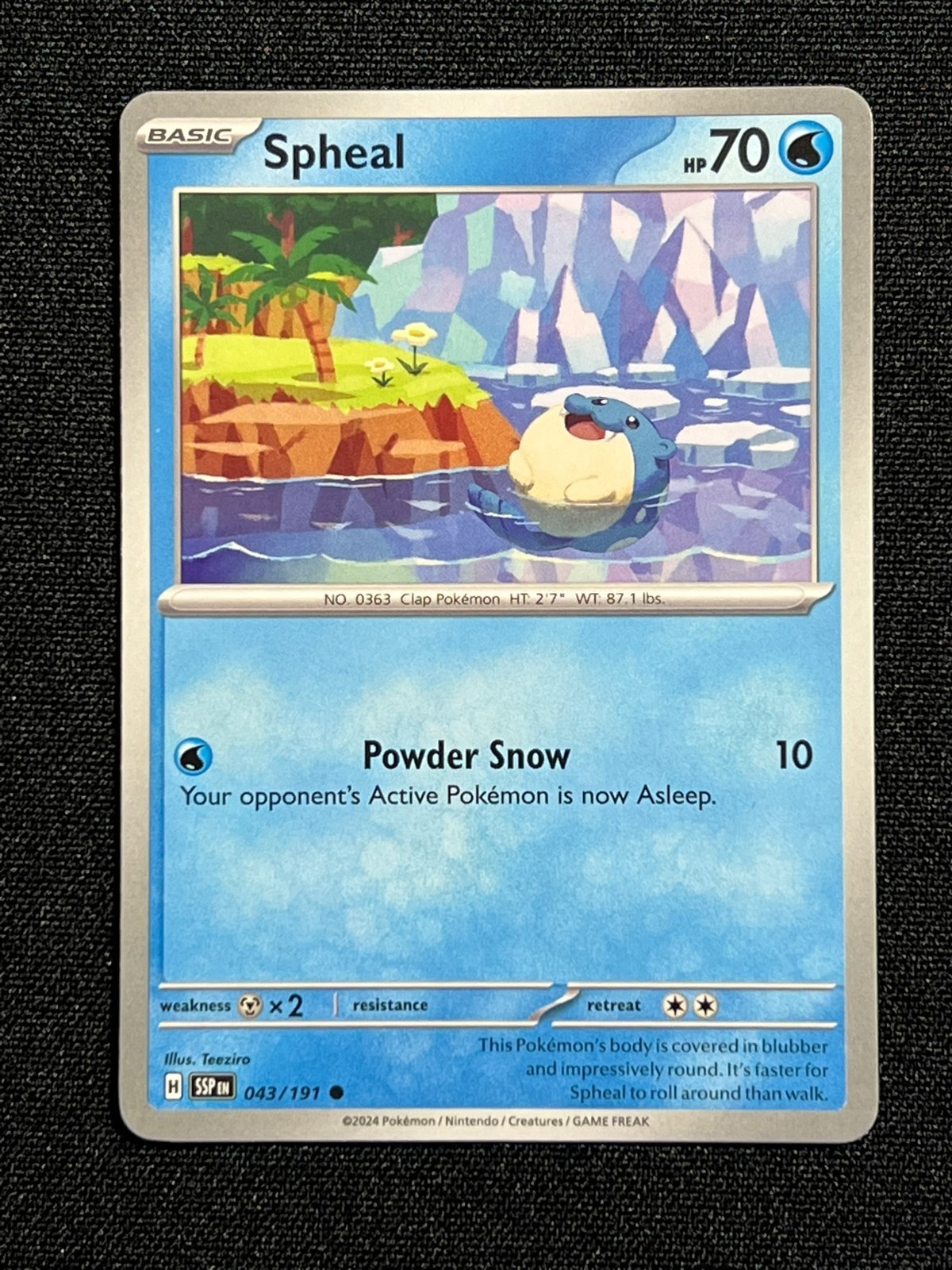 Spheal 43 Pokemon Surging Sparks