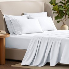 Hotel Luxury Full XL Sheet Set, Extra Soft - 6 Piece Set - Deep Pockets - Easy