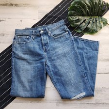 J.Crew '84 Slouchy Distressed Straight Leg Jeans Blue NWT Size 26