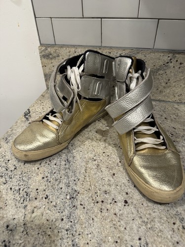 Supra TK Society Shoes Gold/Silver Size 11 Very Rare! Bieber - Picture 5 of 7