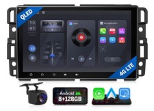 CAM+8 inch QLED 8+128 Android for Chevy Tahoe 07-14 Car Stereo Apple Carplay GPS