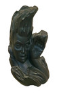 Vintage Coco Joe's Madame Pele Godess Early Label Statue Figurine Made with Lava — photo 1