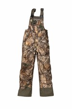 Game Winner Youth Lined Camouflage Bib Overalls with Adjustable Straps Size Med