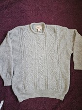 Vintage Woolrich Lambswool Womens Sweater Gray Sz Large
