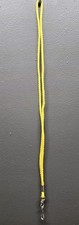 ONE 19" Braided Rope Lanyard ID Badge Neck Strap Holder Yellow