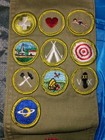 Vintage Boy Scouts of America Merit Badge Sash W/ 11 Rare Merit Badges