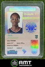 Bilal Coulibaly RC 2023-24 Panini Contenders Permit to Dominate Wizards