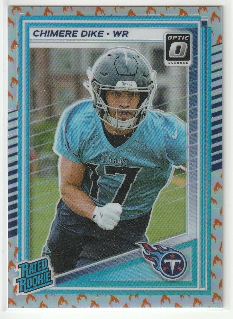 2025 Optic - Chimere Dike (RC) #269 Fire SSP - Tennessee Titans