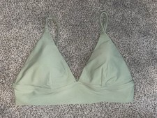 Aerie Sage Green Triangle Bikini Top Size Large