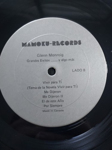 Glenn Monroig Grandes Exitos Y Algo Mas Me Dijeron MAMOKU GM-1004 VG+/VG #7123 - Imagen 3 de 4