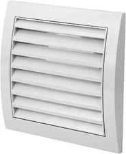 Griglia Di Ventilazione, Diametro 100 Mm, Colore Bianco, Con Valvola Di Ritorno,