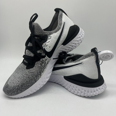 Nike Epic React Flyknit 2 Oreo Running Shoes Men s Size 8.5-10 BQ8928-101