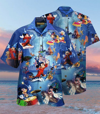 Disney Wonderful World Hawaiian Shirt, Button Up Shirt For Men