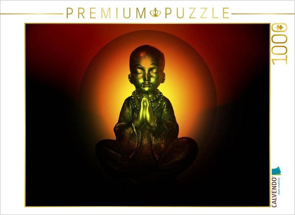 Calvendo Puzzle Buddha In Prayer | 1000 Pieces, Finished Size 25.2 × 18.9 In (64-image