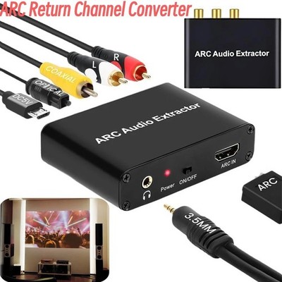 HDMI ARC Audio Extractor zu SPDIF Toslink Koaxial 3,5mm Klinke L/R Stereo TV Sou