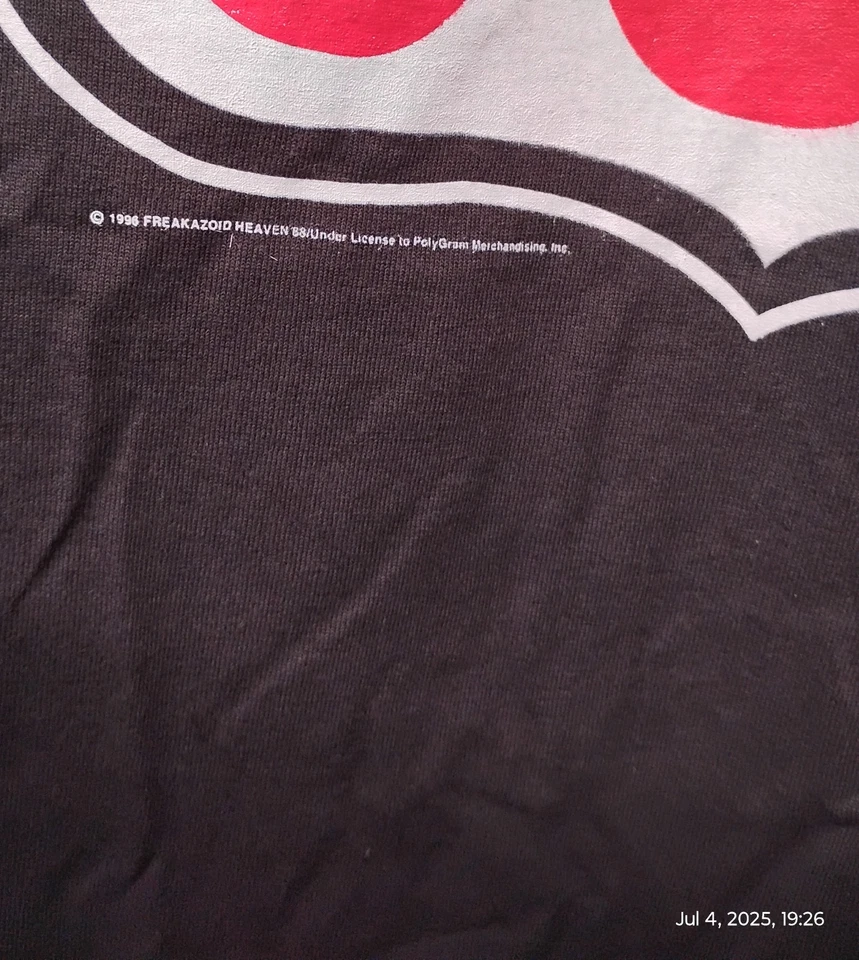 Camiseta MUY RARA/DIFÍCIL DE ENCONTRAR/De colección '96 Freakazoid Heaven 88 Zombie 666 Rd Sign/Nueva/Nueva Foto 2 de 4