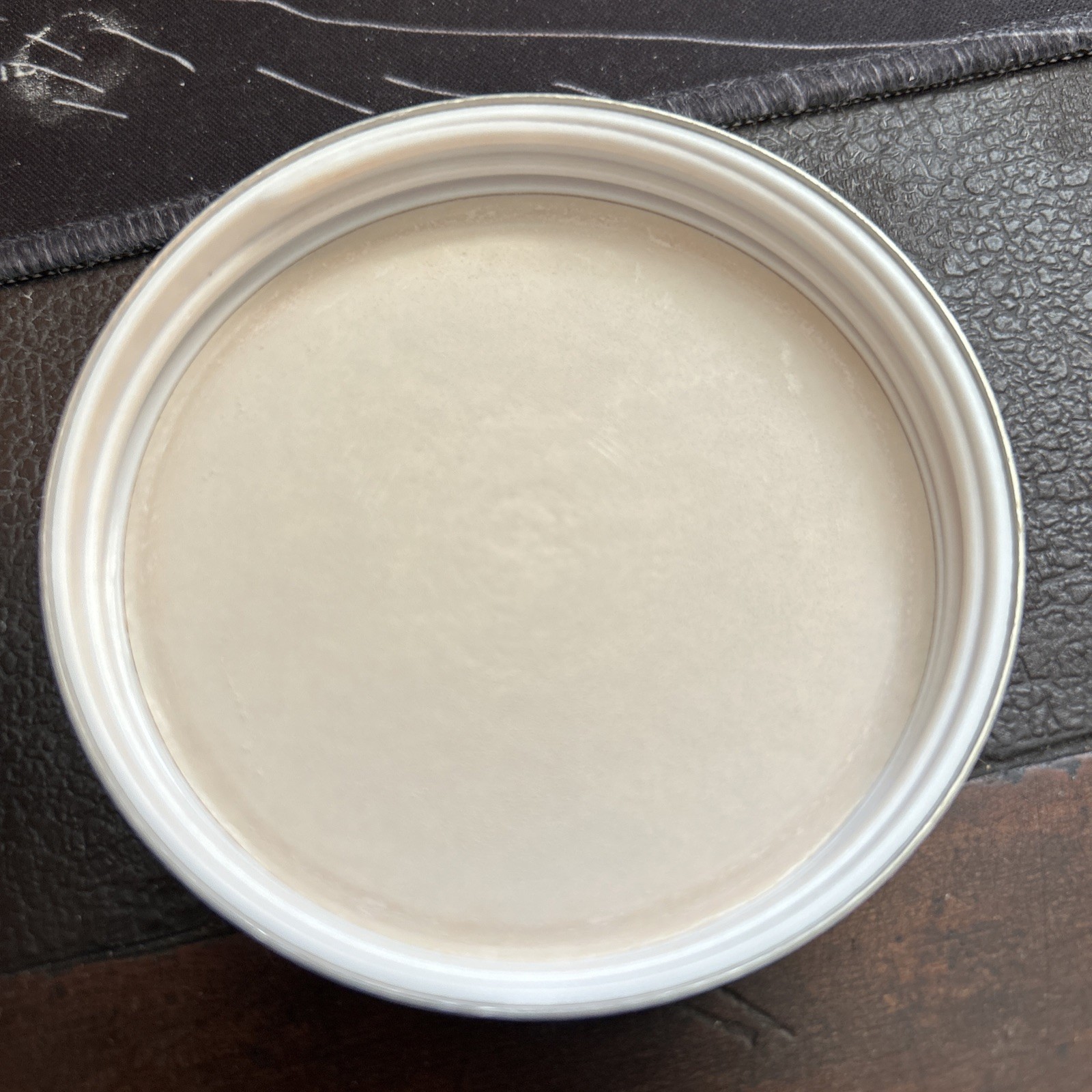 Vintage Estee Lauder RE NUTRIV  Powder Glass Empty Jar - "Sheer Shell" 7