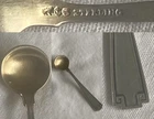 Antique “Etruscan” Sterling w/ Gold Wash Salt Spoon ~Gorham ~2-3/4" c1913 (zzd5)